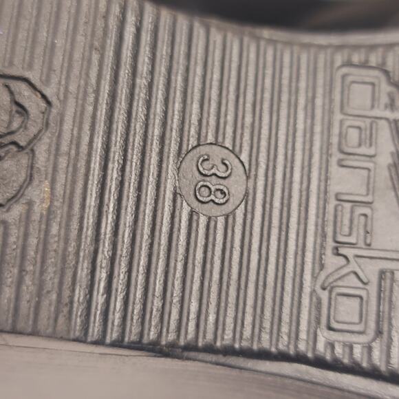 Dansko- Women's Fern Studded Wedge Leather Sandal- Black- size 38 (8) - Picture 6 of 6